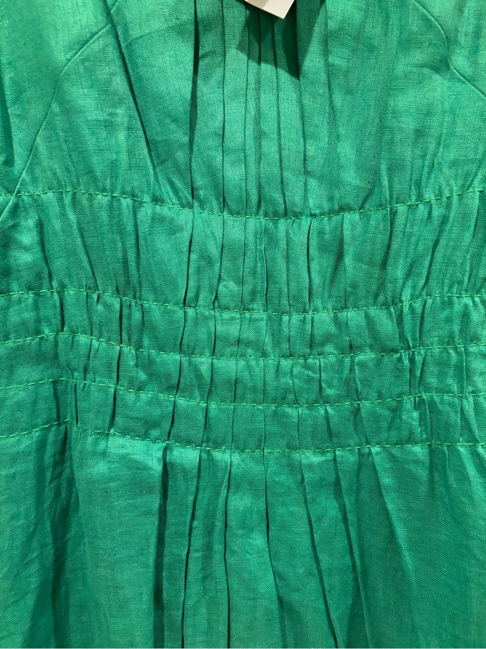 NEW WITH TAGS TORY BURCH Pleated Midi Dress in Linen - Picture 3 of 11